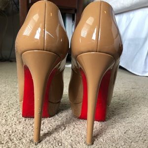 Christian Louboutin Bianca Nude Patent LeatherPump